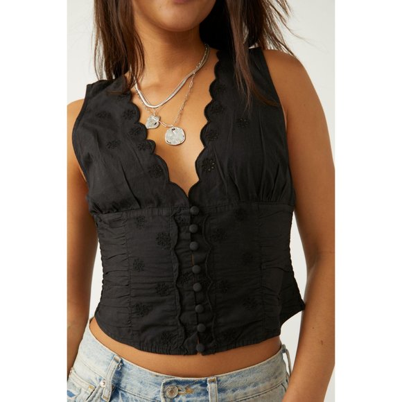 🎉LAST CHANCE🎉 FREE PEOPLE Nolan Tank / Black - Picture 2 of 6